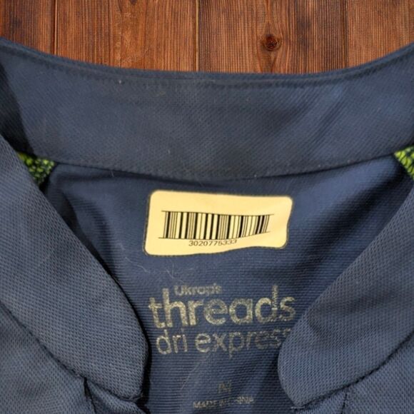 SeaWorld Aquatica Employee Uniform Threads Dri Express Blue Green Medium - Picture 4 of 6